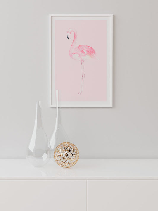 Flamingo Poster - Giclée Baskı