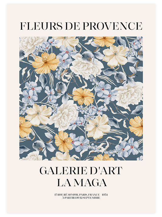 Fleurs De Provence Afiş Poster - Giclée Baskı