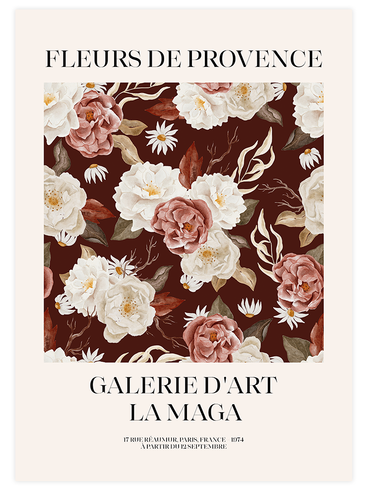 Fleurs De Provence N2 Afiş - Art Print Ürün ana görseli