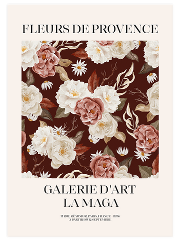 Fleurs De Provence N2 Afiş - Art Print