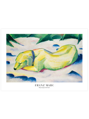 Franz Marc Dog Lying in the Snow - Fine Art Poster