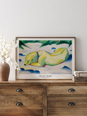 Franz Marc Dog Lying in the Snow - Fine Art Poster