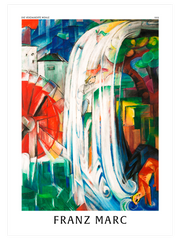 Franz Marc The Waterfall - Fine Art Poster