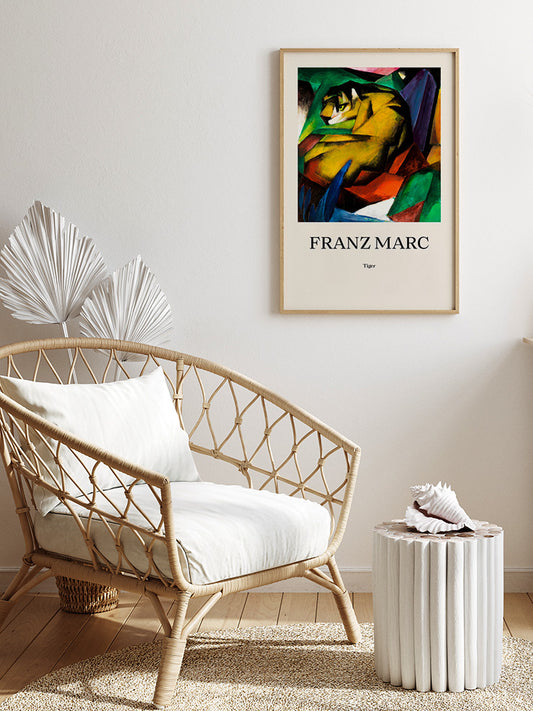 Franz Marc Tiger Poster - Giclée Baskı