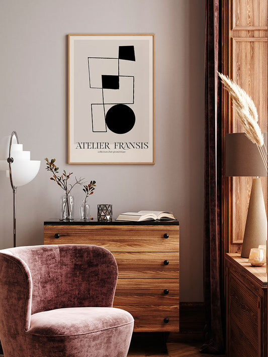 Atelier D'art N4 Poster - Giclée Baskı