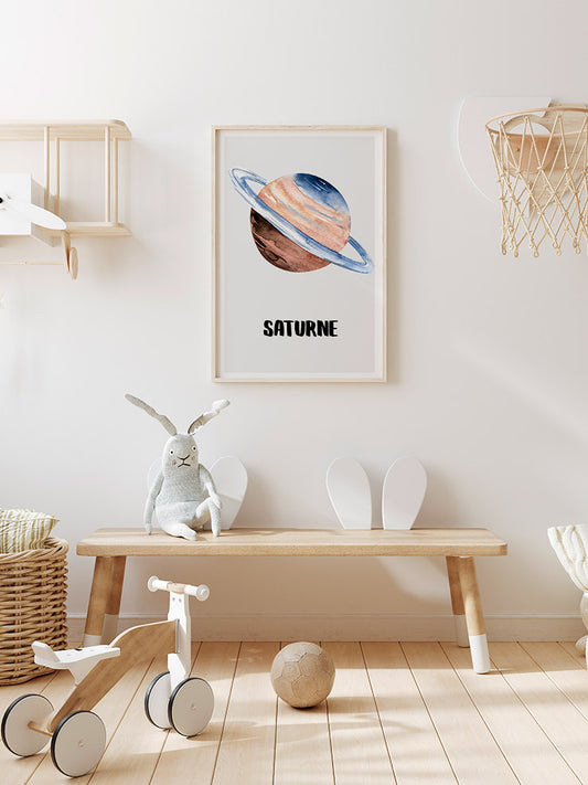 Saturne Poster - Giclée Baskı
