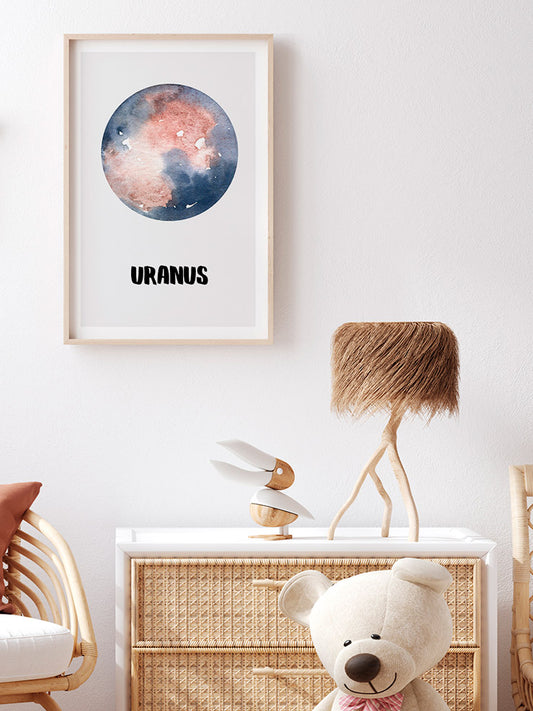 Uranus Poster - Giclée Baskı