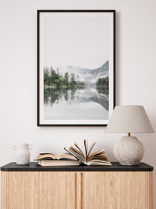 Göl Manzarası Poster - Giclée Baskı