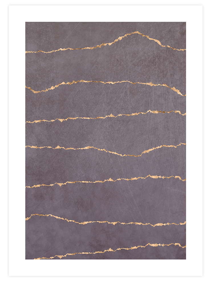 Gold Veins N4 - Art Print Ürün ana görseli