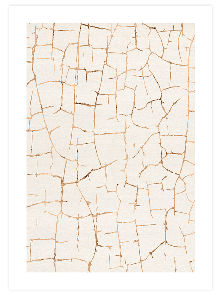 Gold Veins N2 - Art Print Ürün ana görseli