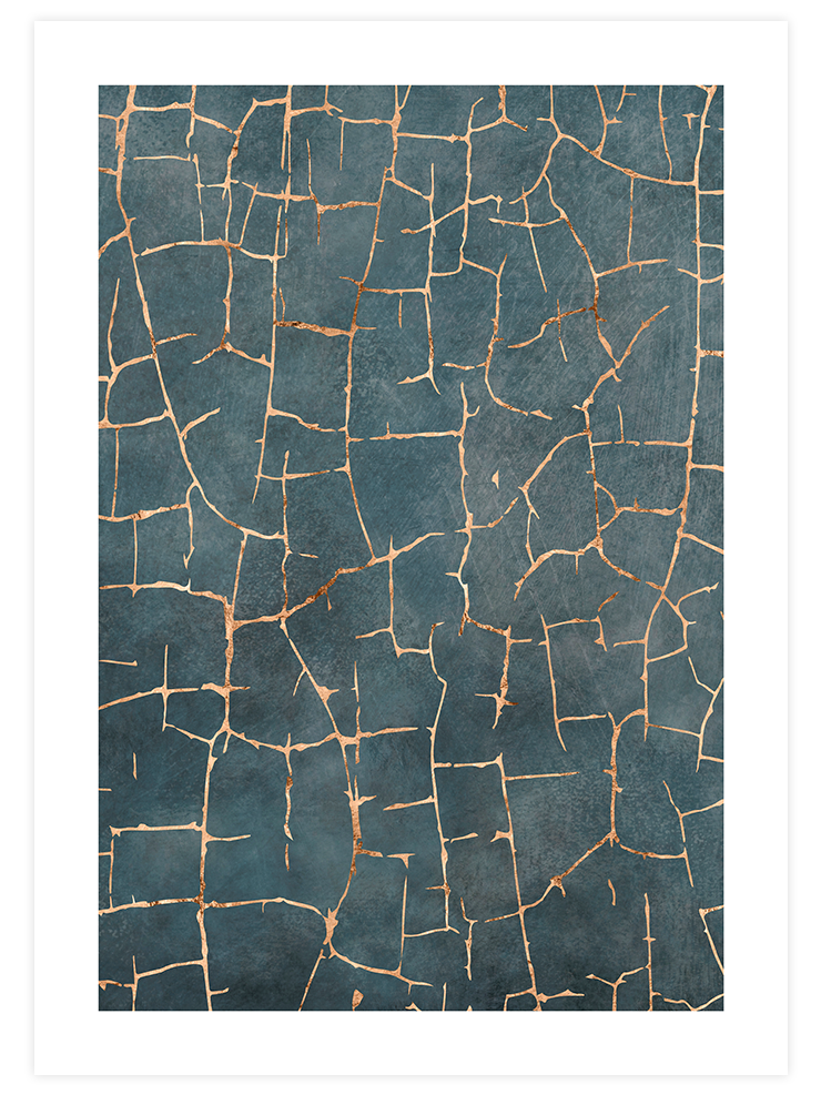 Gold Veins N1 - Art Print Ürün ana görseli