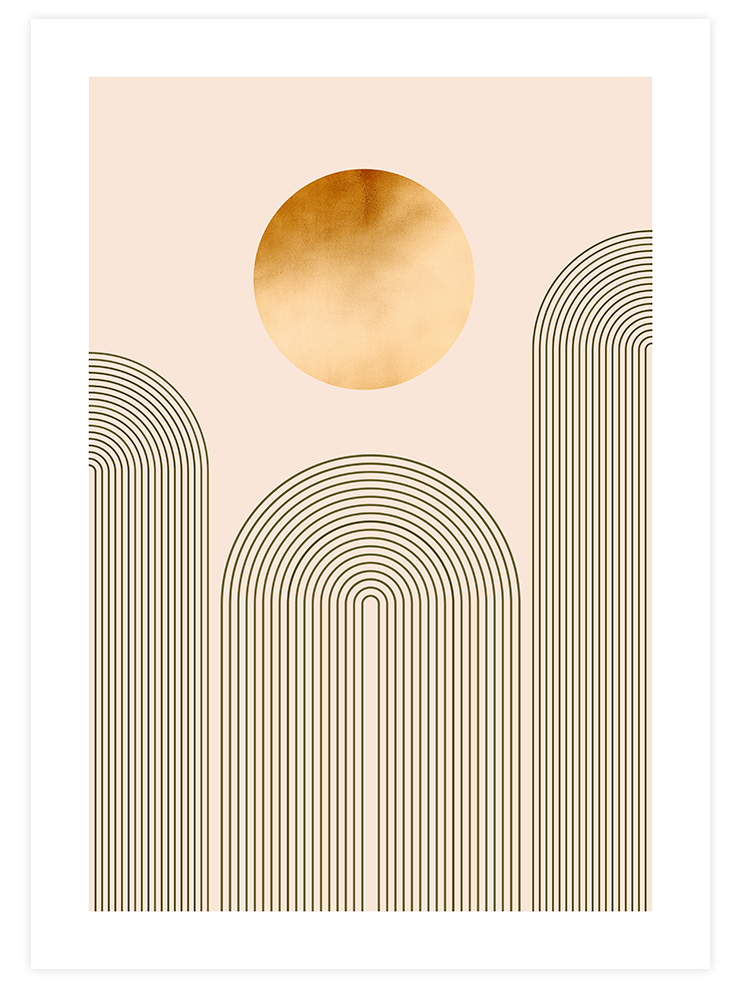 Golden Arch 3 - Art Print Sanatsal Poster