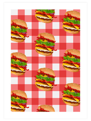 Hamburger Poster - Giclée Baskı