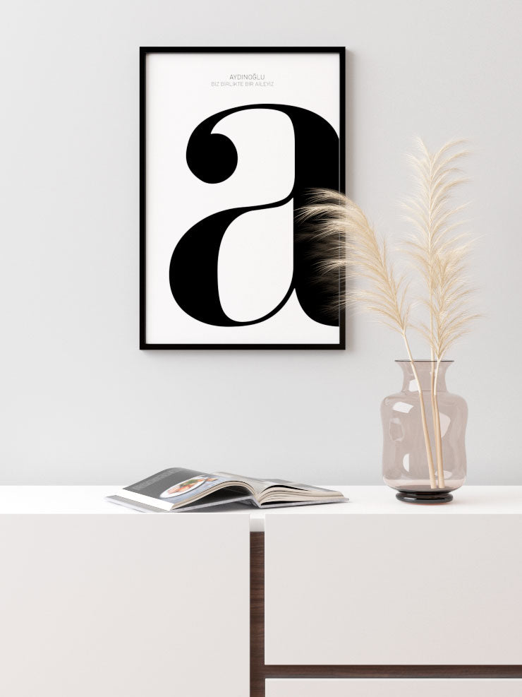 Harf Kişiye Özel - Art Print Ürün ikincil görseli