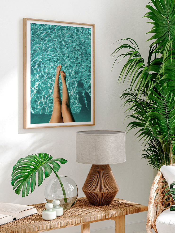 Havuz Keyfi - Art Print  Poster