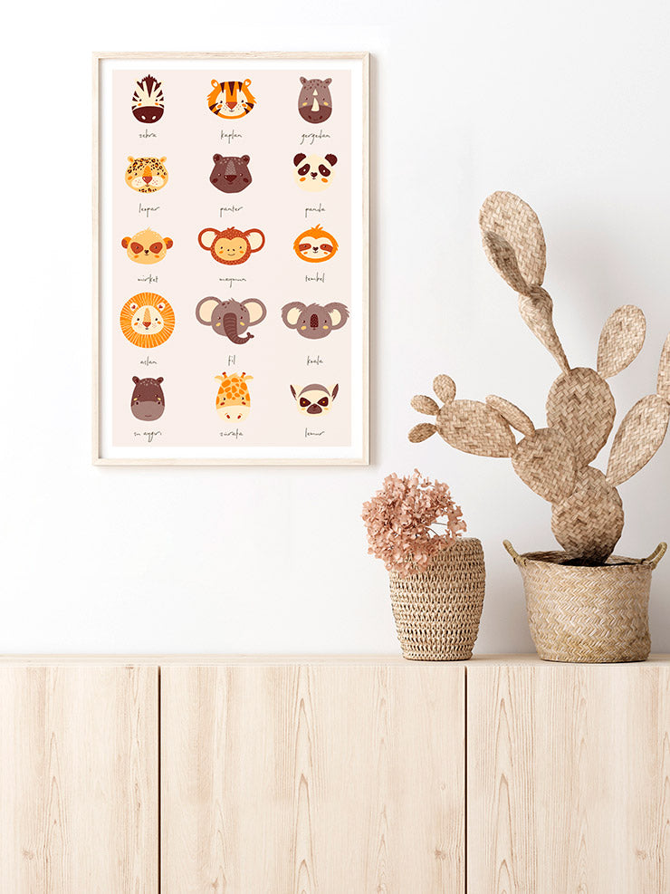 Hayvanlar - Art Print