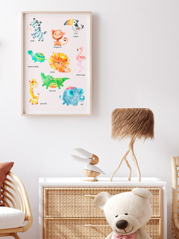 Sevimli Hayvanlar - Art Print  Poster