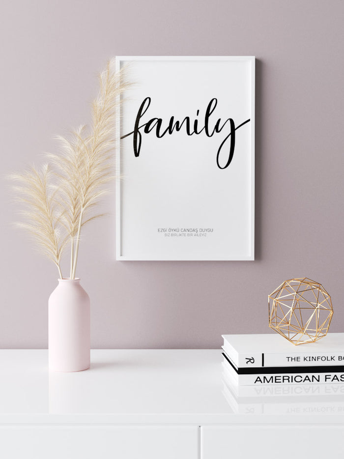Family Kişiye Özel - Art Print  Poster