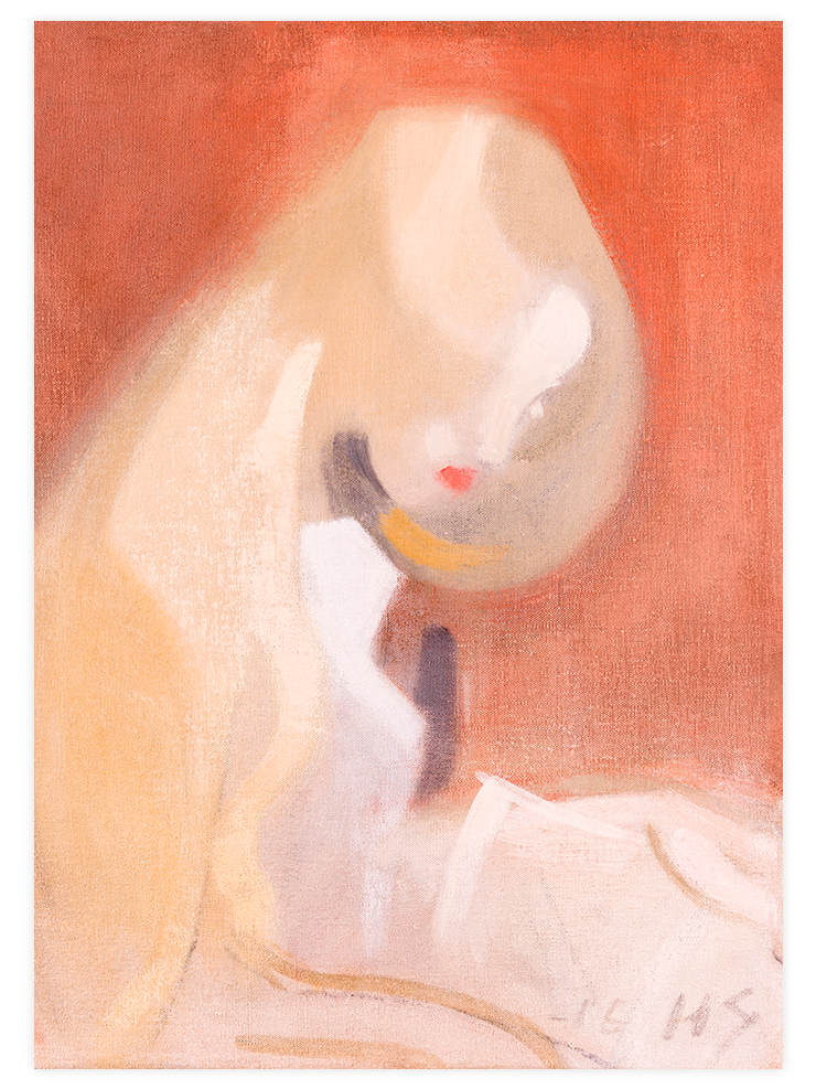 Helene Schjerfbeck Girl with Blonde Hair - Art Print