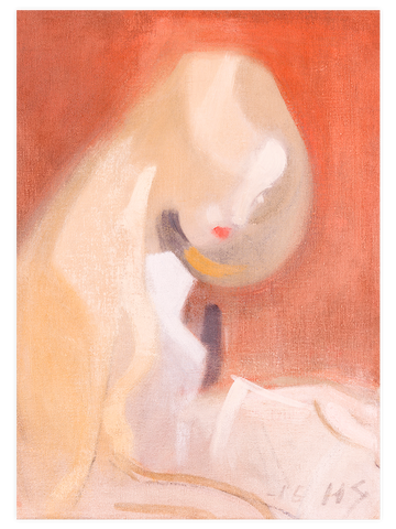 Helene Schjerfbeck Girl with Blonde Hair - Art Print