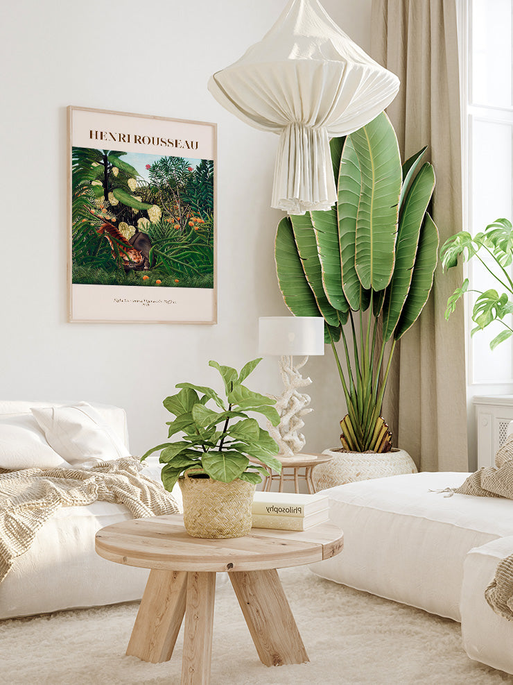 Rousseau Fight Between A Tiger And A Buffalo - Art Print