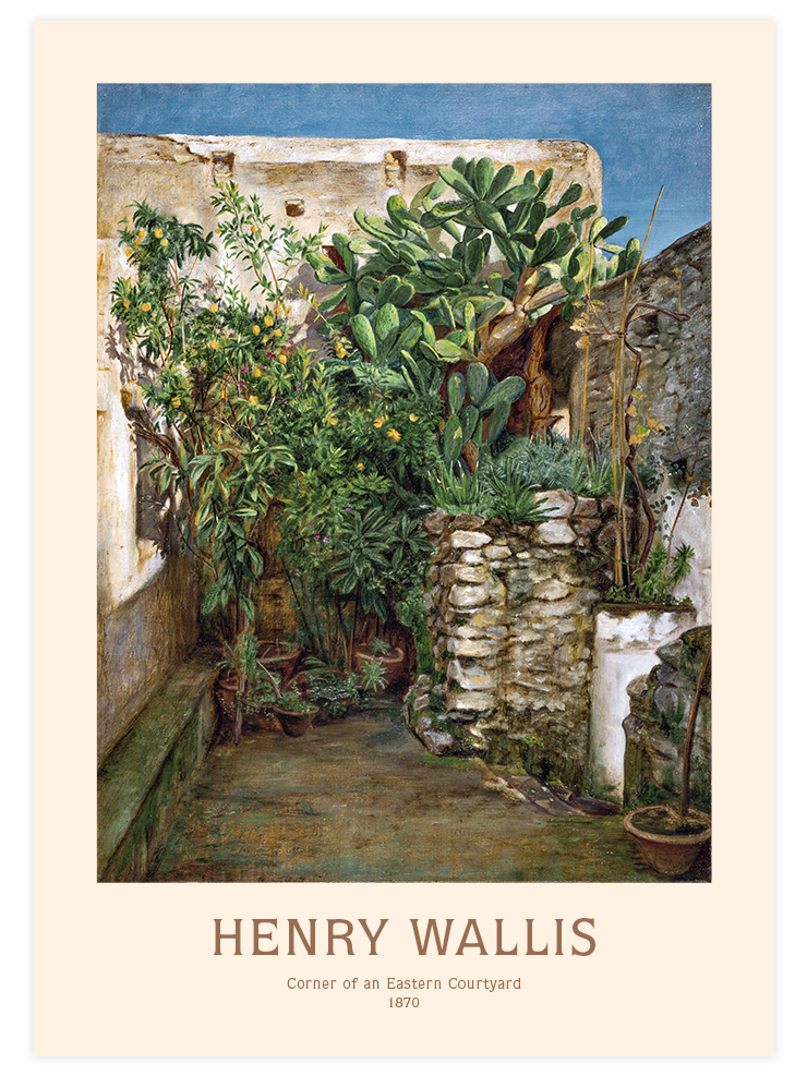 Henry Wallis Corner of an Eastern Courtyard - Art Print