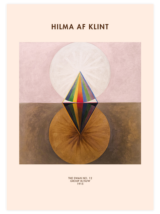 Hilma Af Klint The Swan No.12 Poster - Giclée Baskı