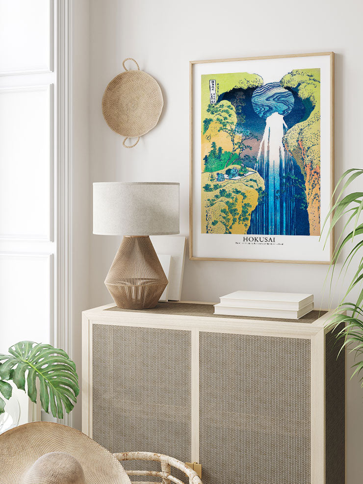 Hokusai The Amida Falls - Art Print