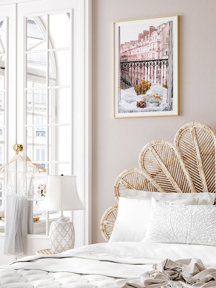 Breakfast In Paris - Art Print  Poster