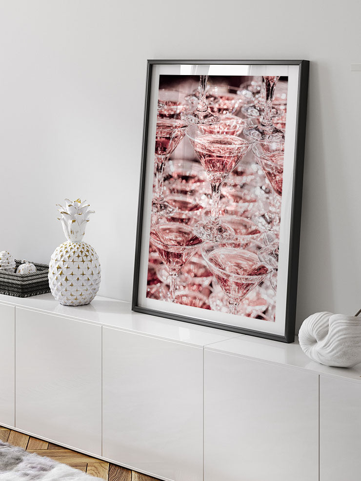 Pink Cocktail - Art Print Ürün ikincil görseli