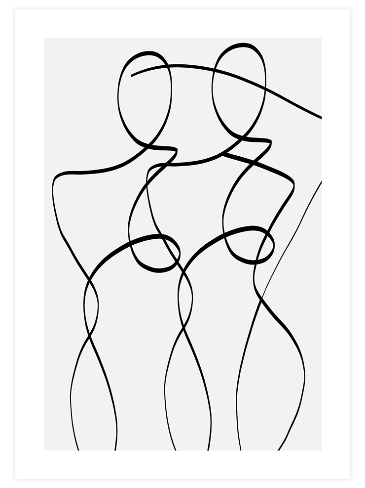 İki Kadın - Art Print Ürün ana görseli