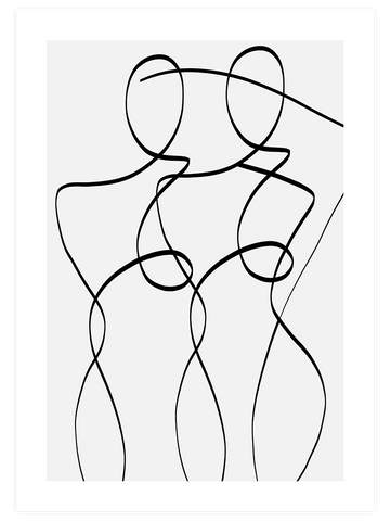 İki Kadın - Art Print