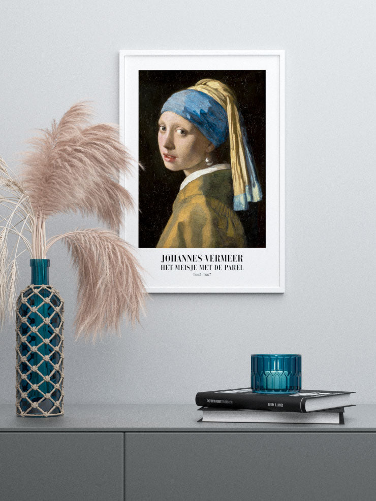 Vermeer İnci Küpeli Kız - Art Print
