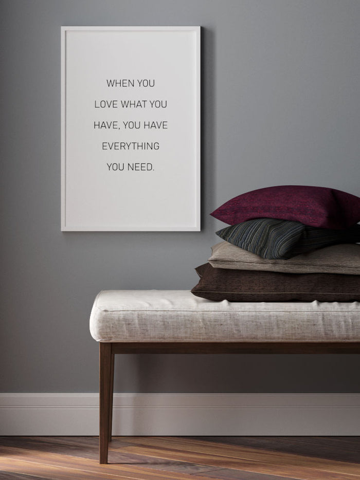 When You Love - Art Print  Poster