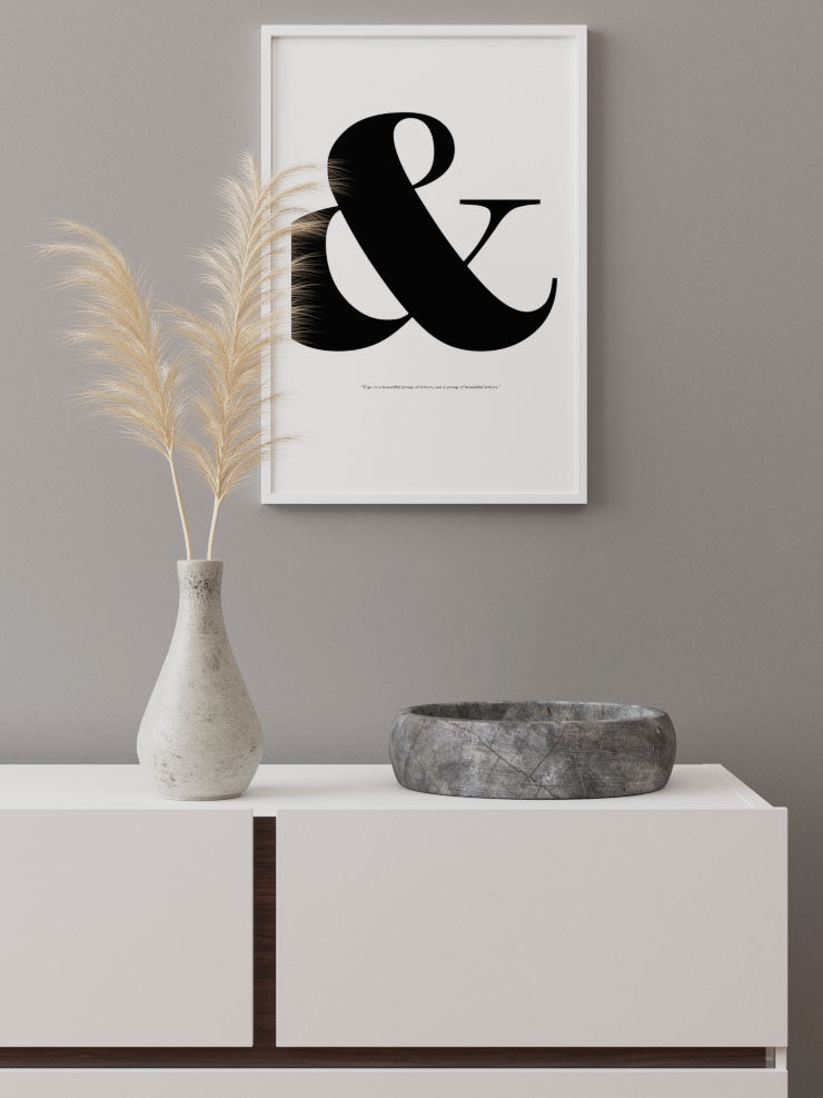 & İşareti - Art Print