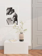 Gri Monstera - Art Print