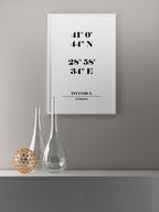 İstanbul Koordinatları - Art Print