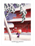 Kawase Hasui The Zojoji Temple  - Art Print