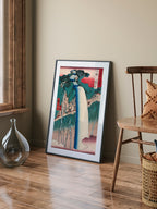 Japon Sanatı Şelale - Art Print