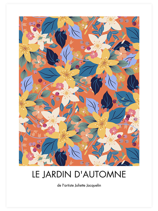 Jardin D'automne Poster - Giclée Baskı