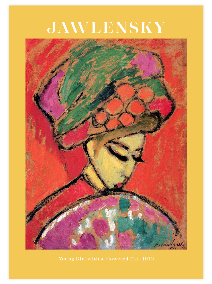 Jawlensky Young Girl with a Flowered Hat - Art Print