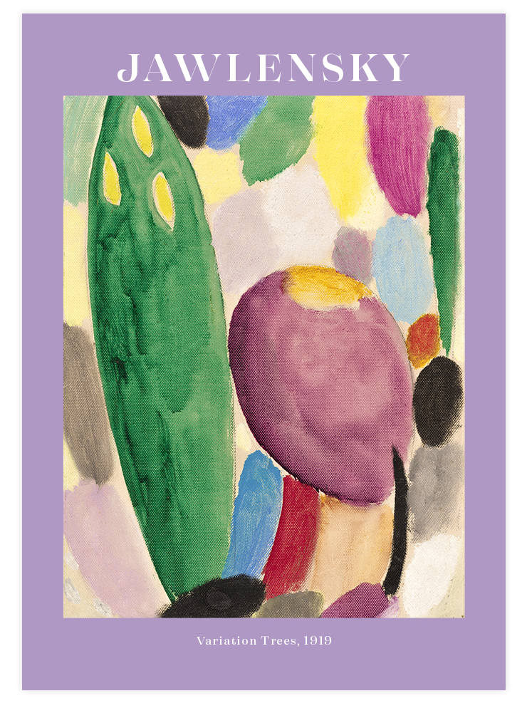 Jawlensky Variation Trees - Art Print