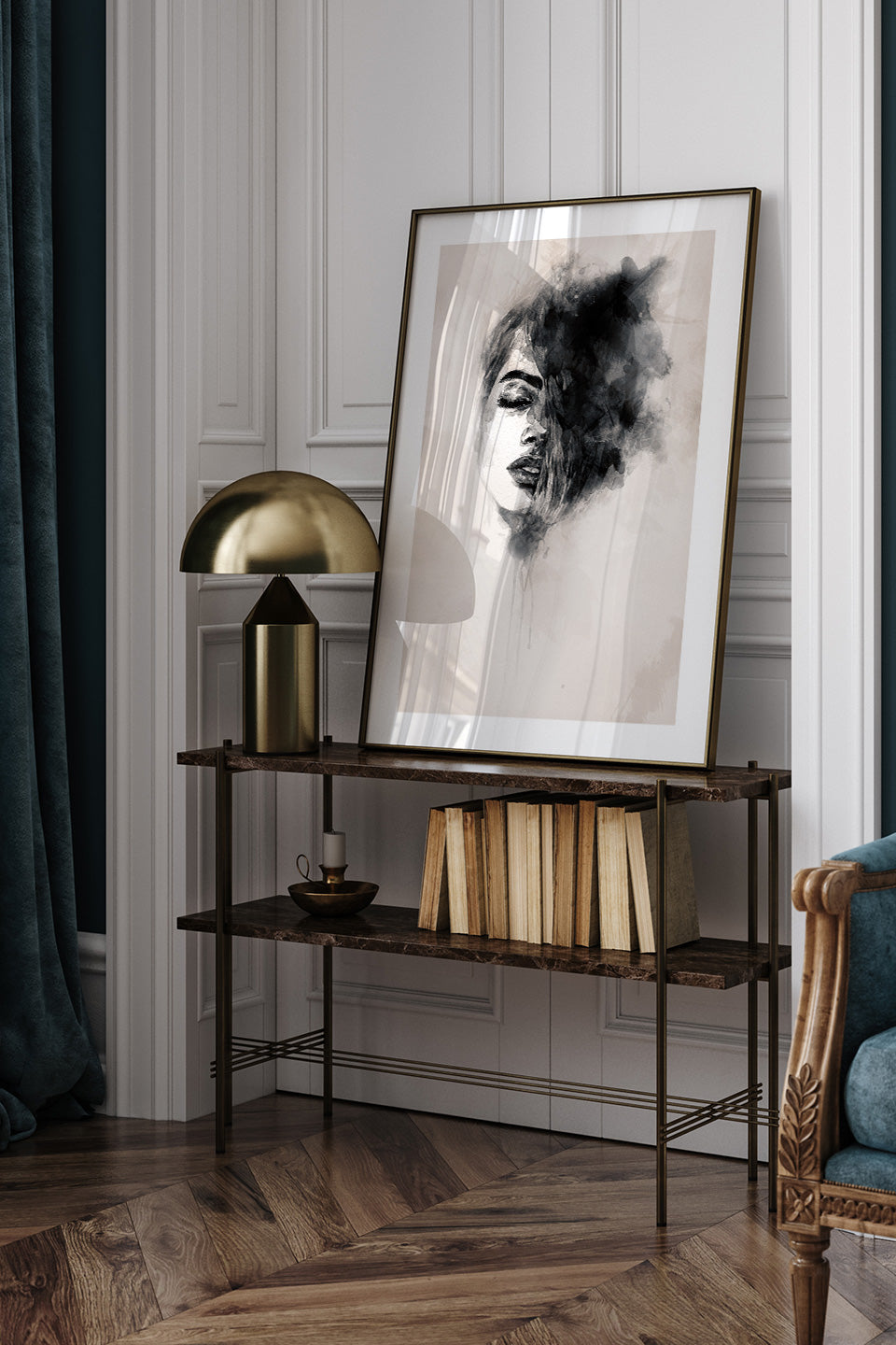 Kadın Portresi N1 - Art Print Ürün ikincil görseli