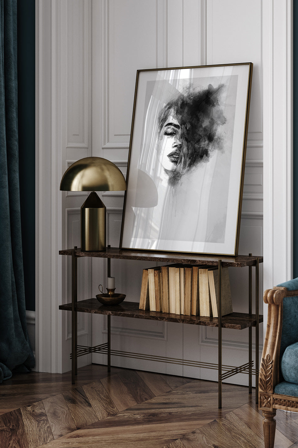 Kadın Portresi N2 - Art Print Ürün ikincil görseli