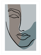 Kadın Yüzü - Art Print