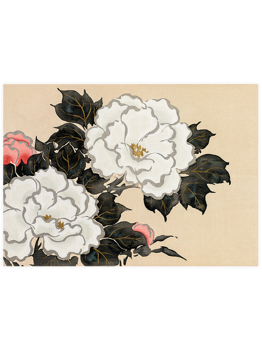 Kamisaka Sekka Flowers from Momoyogusa Poster - Giclée Baskı