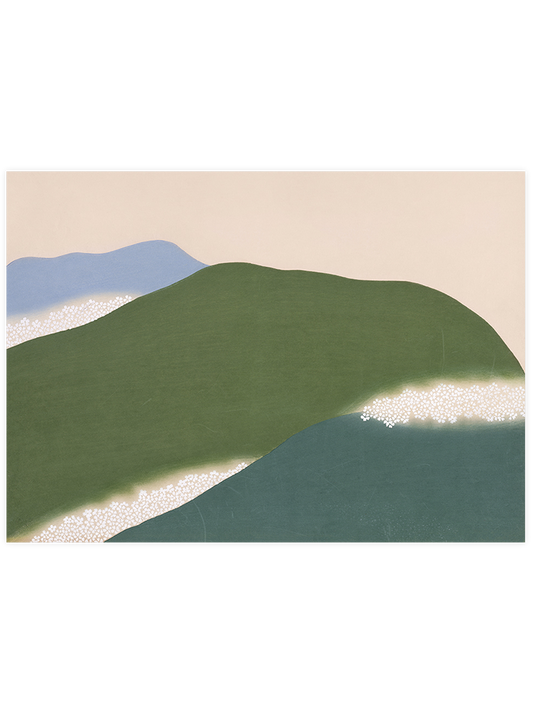 Kamisaka Sekka Green Mountains Poster - Giclée Baskı