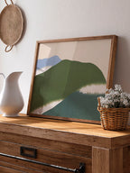 Kamisaka Sekka Green Mountains - Art Print