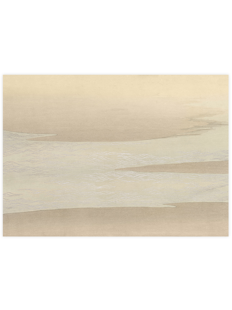 Kamisaka Sekka Ocean Waves from Momoyogusa - Art Print Ürün ana görseli