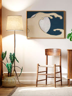 Kamisaka Sekka Waves and Sun from Momoyogusa - Art Print